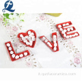 Decorazione Love Design Lettera Piatto Ceramic Candy Piatto